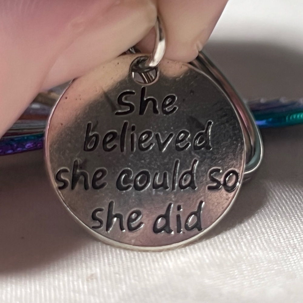 Inspirational Dragonfly Multicolor Keychain - Picture 2 of 3